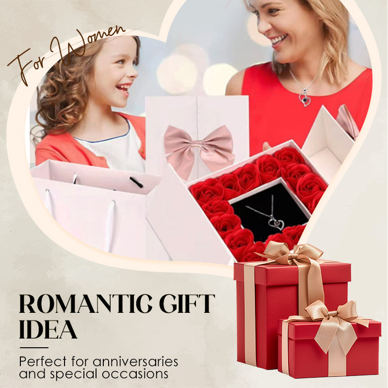 🌹100 Languages “I Love You” Projection Heart Pendant Necklace💕