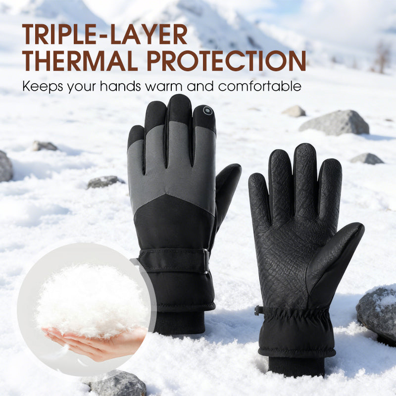 Windproof Water-Repellent Winter Gloves for Outdoor Cycling