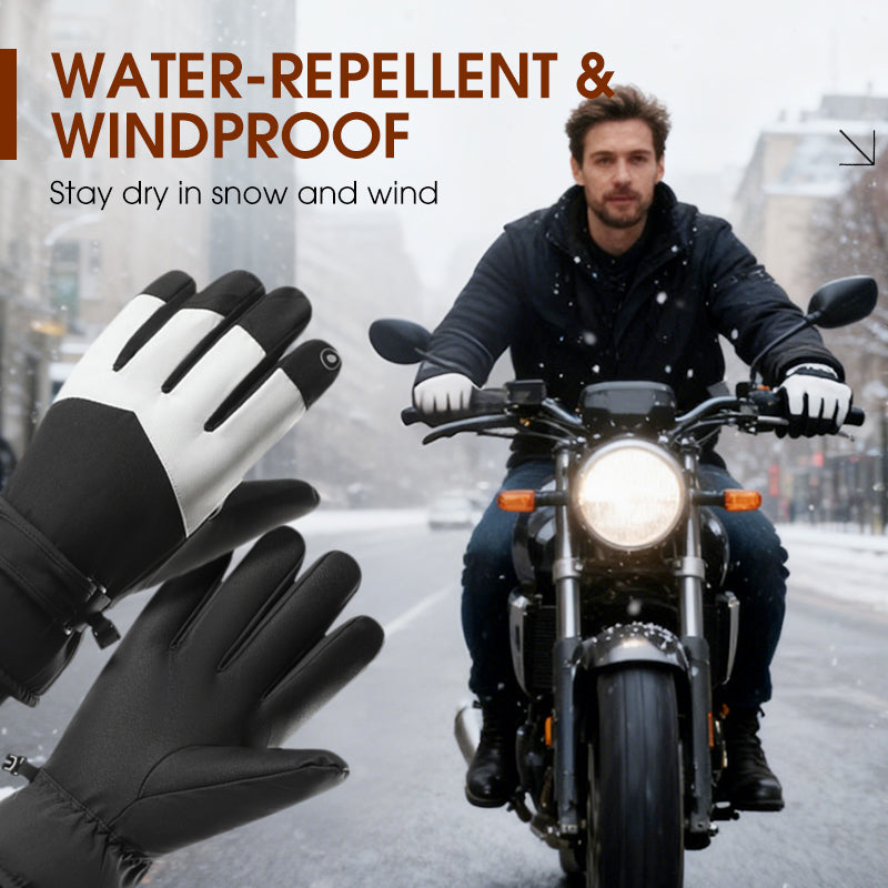 Windproof Water-Repellent Winter Gloves for Outdoor Cycling