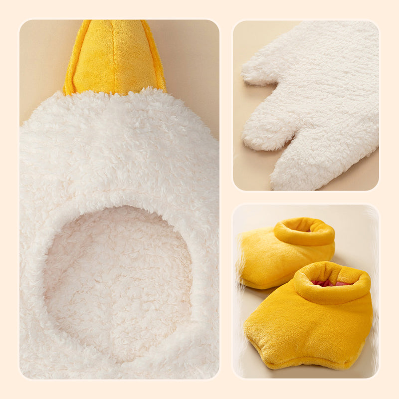 Unisex Funny Goose Hooded Robe