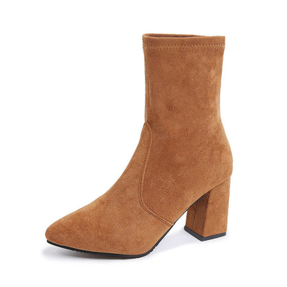 🍂Women's Chunky Heel Pointed Toe Ankle Boots