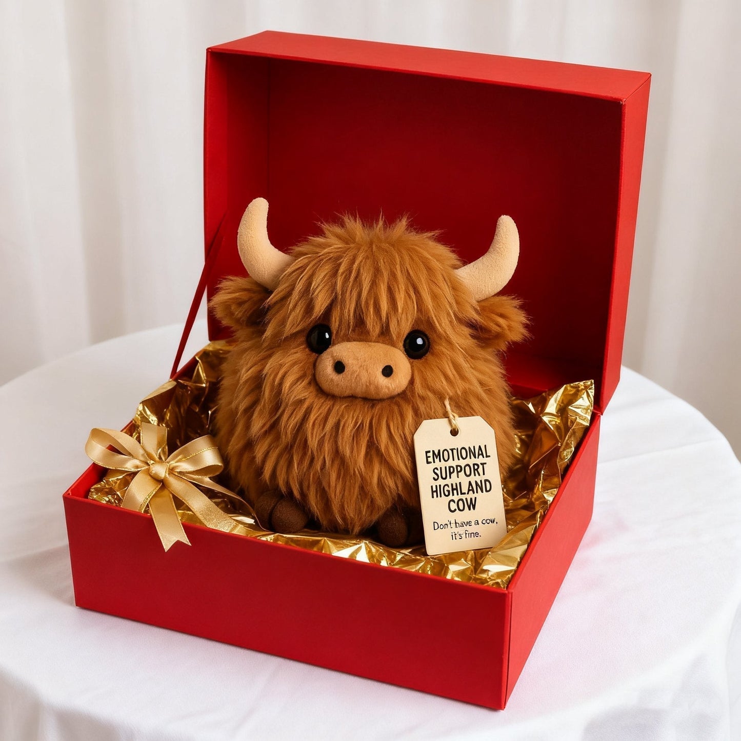 🔥🐂Emotional Support Highland Cow Plush