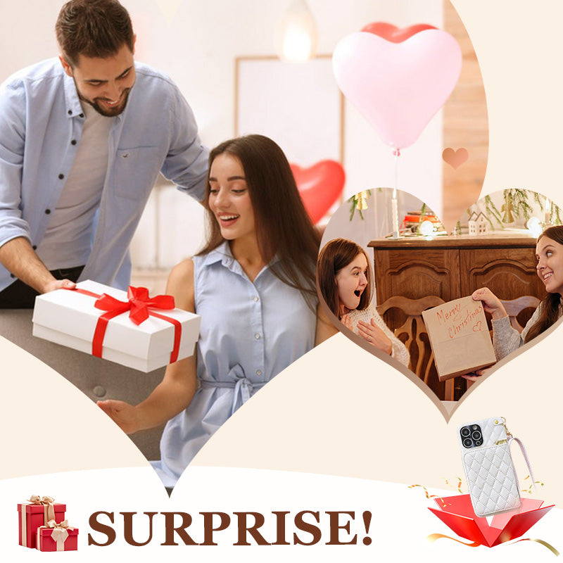 Chic Zipper Wallet Phone Case with Chain Strap