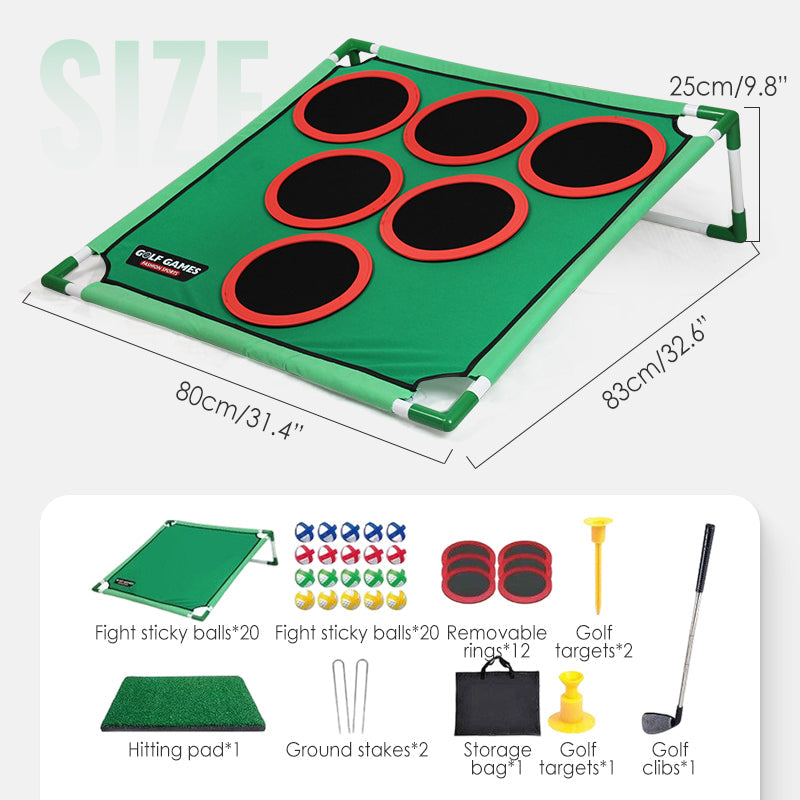 Portable Golf Target Game Set for Kids