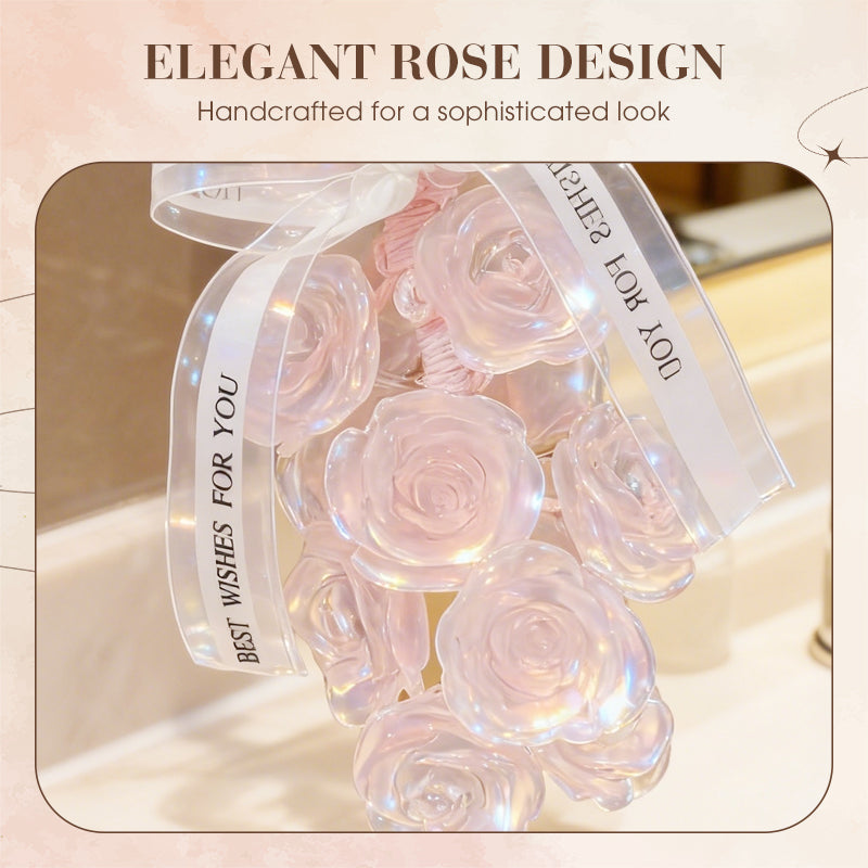 🌹Handmade Crystal Rose Scented Soap Bouquet💕