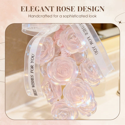 🌹Handmade Crystal Rose Scented Soap Bouquet💕