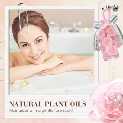 🌹Handmade Crystal Rose Scented Soap Bouquet💕