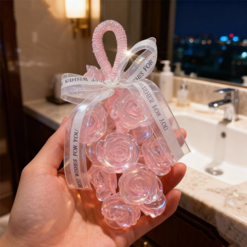 🌹Handmade Crystal Rose Scented Soap Bouquet💕