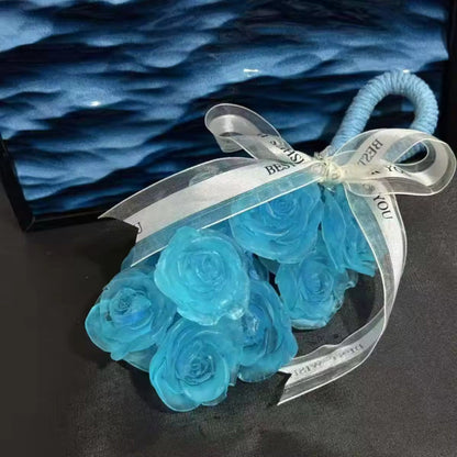 🌹Handmade Crystal Rose Scented Soap Bouquet💕