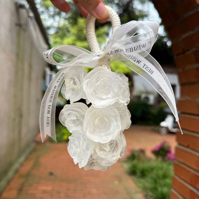 🌹Handmade Crystal Rose Scented Soap Bouquet💕