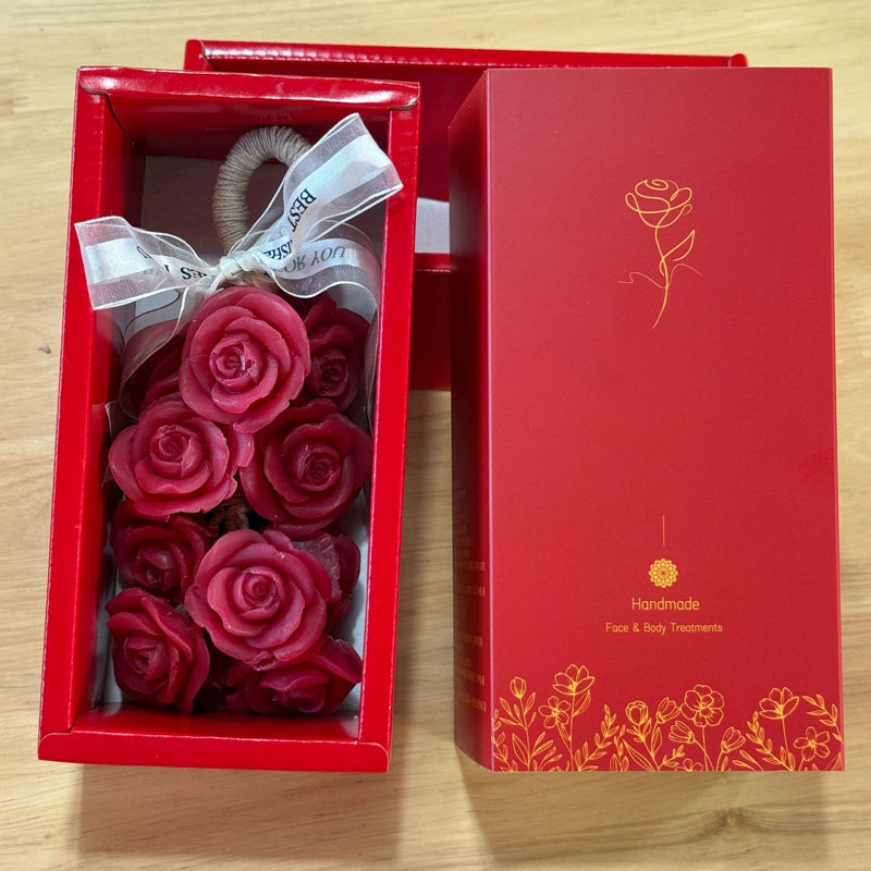 🌹Handmade Crystal Rose Scented Soap Bouquet💕