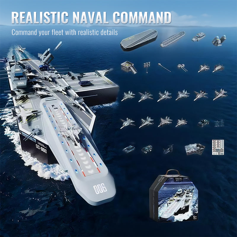 ⚓ High-precision aircraft carrier model: tactical game, educational, durable – inspires the potential of little naval commanders!