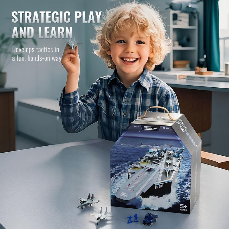 ⚓ High-precision aircraft carrier model: tactical game, educational, durable – inspires the potential of little naval commanders!