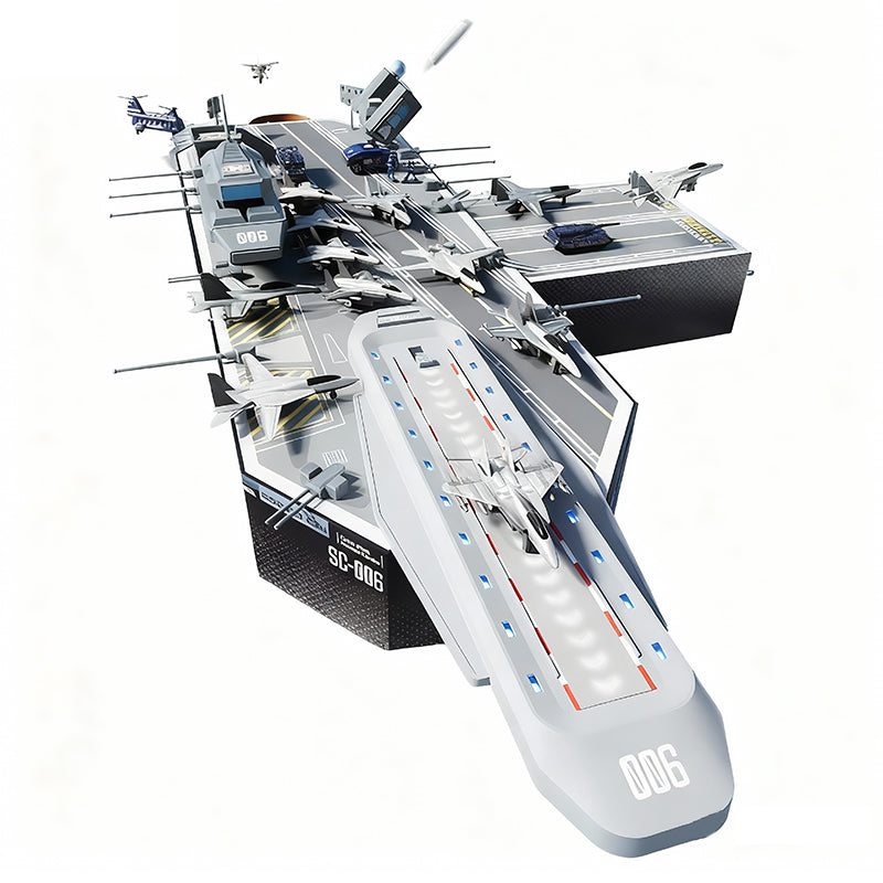 ⚓ High-precision aircraft carrier model: tactical game, educational, durable – inspires the potential of little naval commanders!