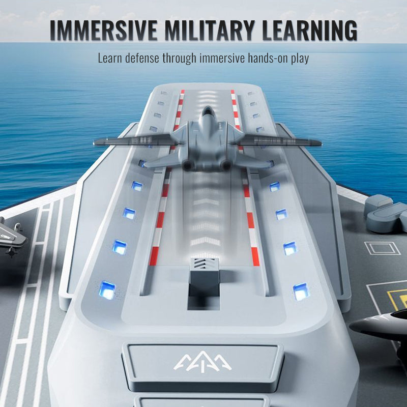 ⚓ High-precision aircraft carrier model: tactical game, educational, durable – inspires the potential of little naval commanders!