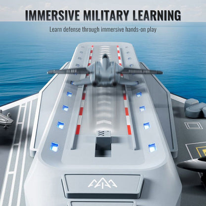 ⚓ High-precision aircraft carrier model: tactical game, educational, durable – inspires the potential of little naval commanders!