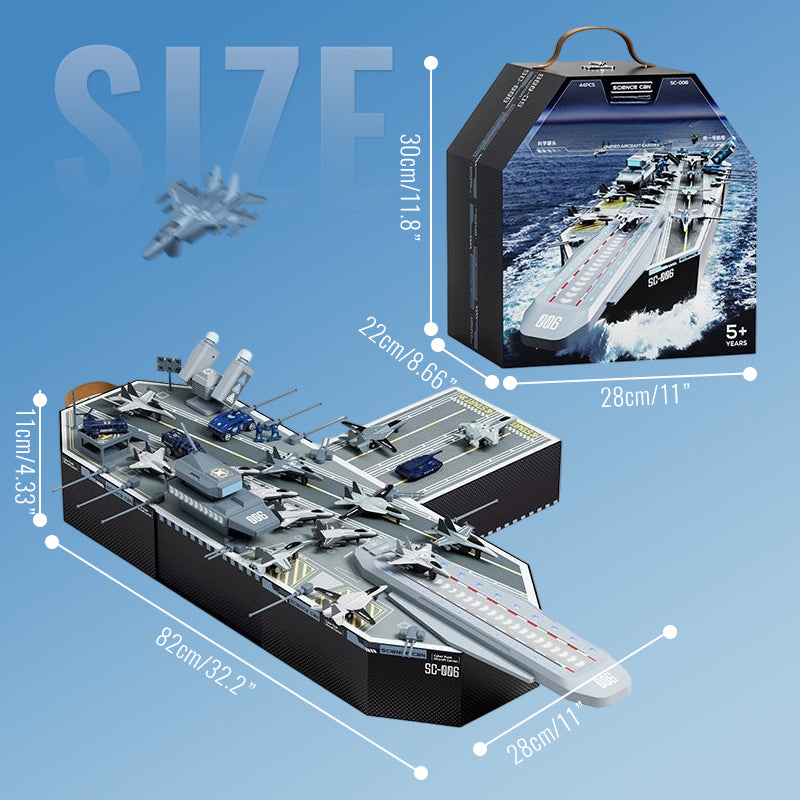 ⚓ High-precision aircraft carrier model: tactical game, educational, durable – inspires the potential of little naval commanders!