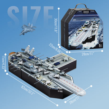 ⚓ High-precision aircraft carrier model: tactical game, educational, durable – inspires the potential of little naval commanders!