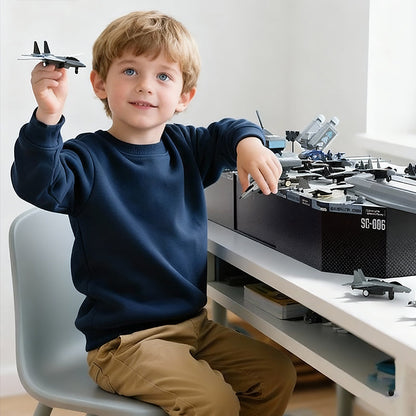 ⚓ High-precision aircraft carrier model: tactical game, educational, durable – inspires the potential of little naval commanders!