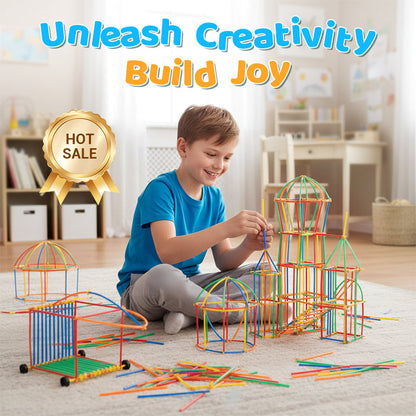 Flexible Straw Constructor Building Toy