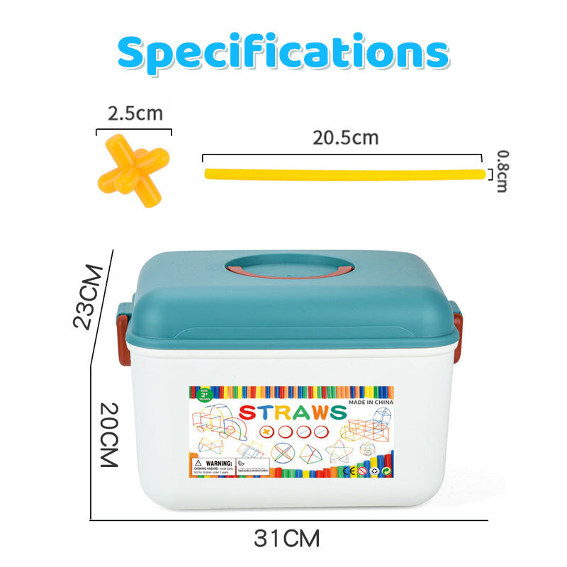 Flexible Straw Constructor Building Toy