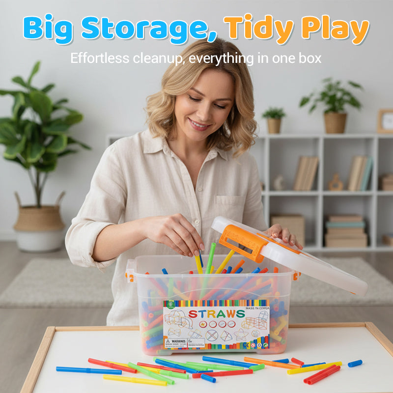 Flexible Straw Constructor Building Toy
