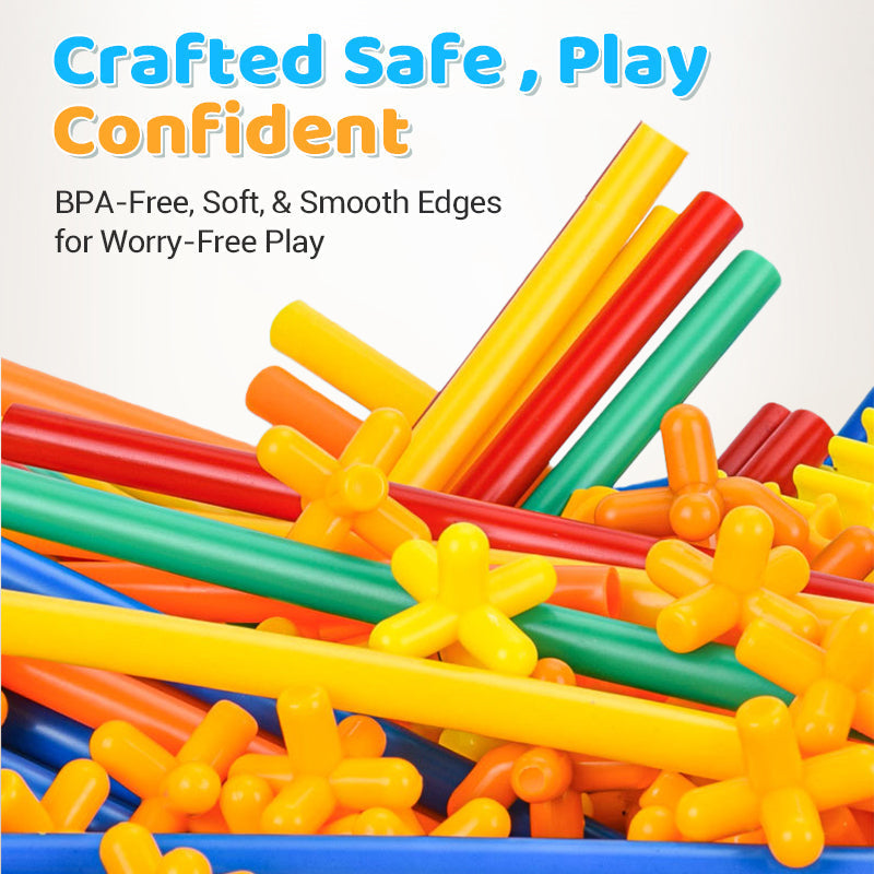 Flexible Straw Constructor Building Toy