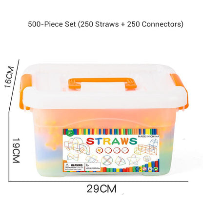 Flexible Straw Constructor Building Toy