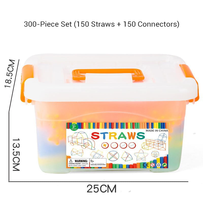 Flexible Straw Constructor Building Toy