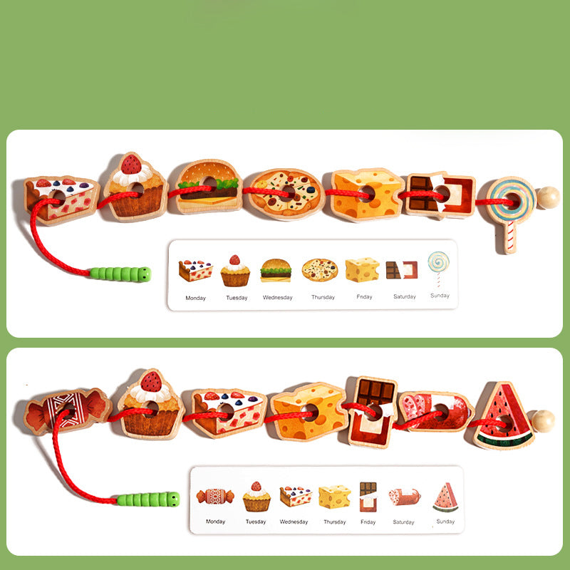 🎄Wooden Greedy Caterpillar Rope Toy for 3+ Year Old