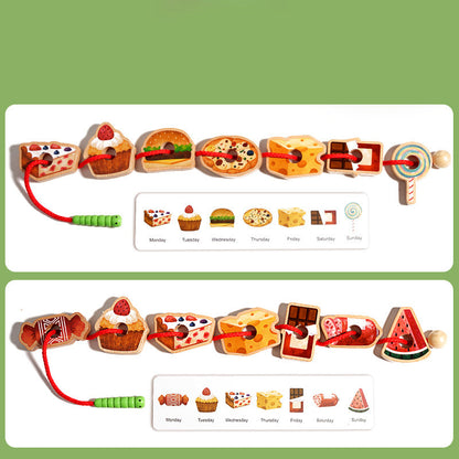 🎄Wooden Greedy Caterpillar Rope Toy for 3+ Year Old