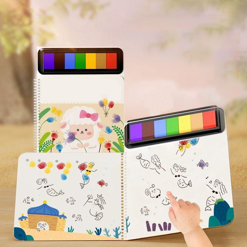 Finger Paint Coloring Book for Kids