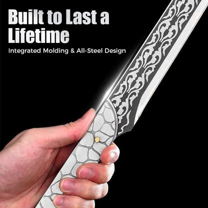 Multi-Functional Full-Tang Knife with Sheath