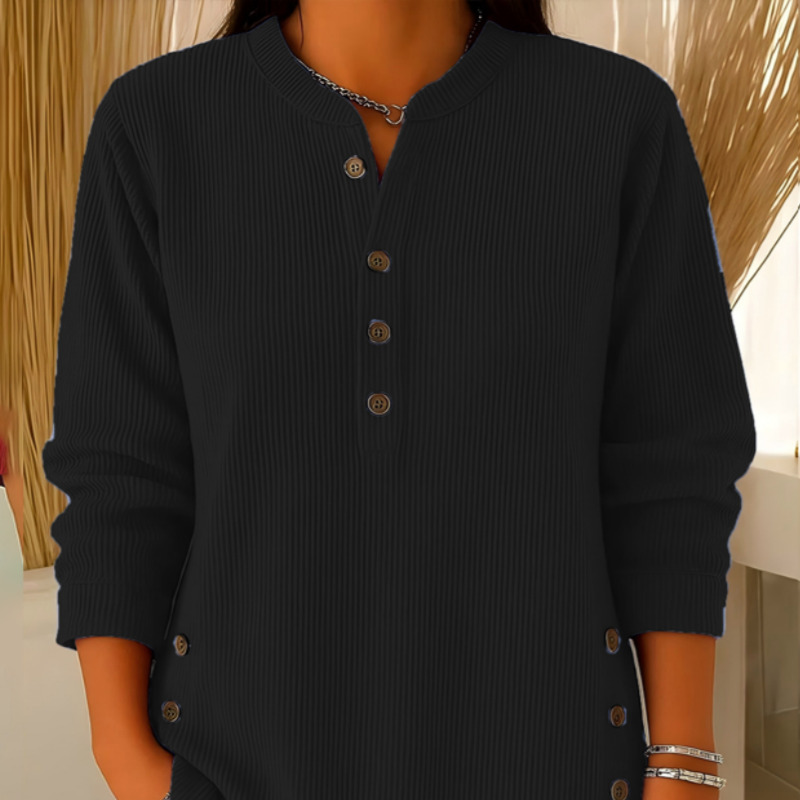 🍂Women's Button-Up Corduroy Henley Tops