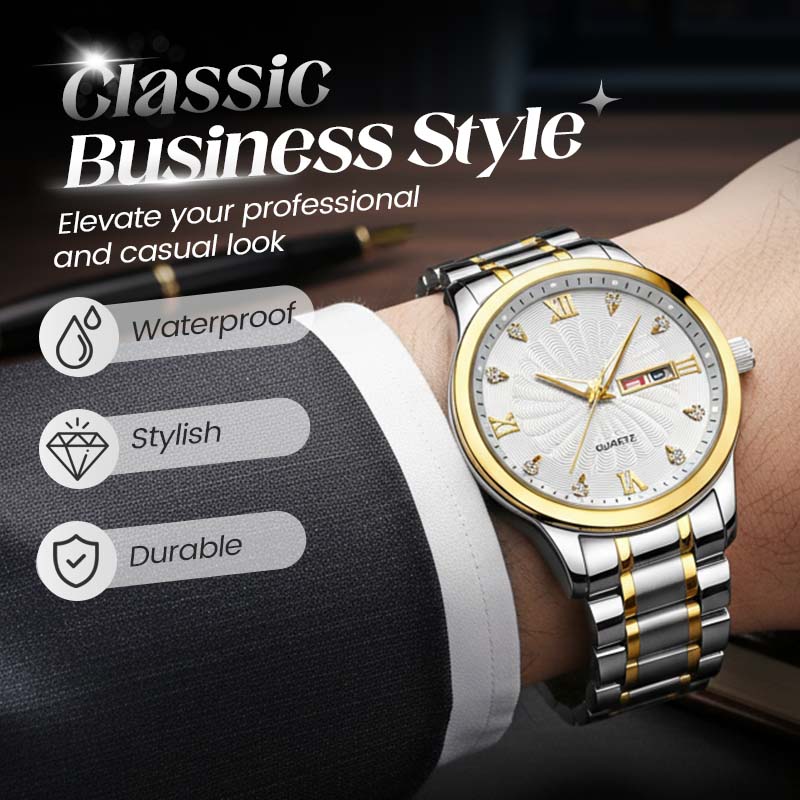 🔥Christmas Limited-Time Offer: 49% OFF!!!🔥Men's Two-Tone Waterproof Luminous Watch