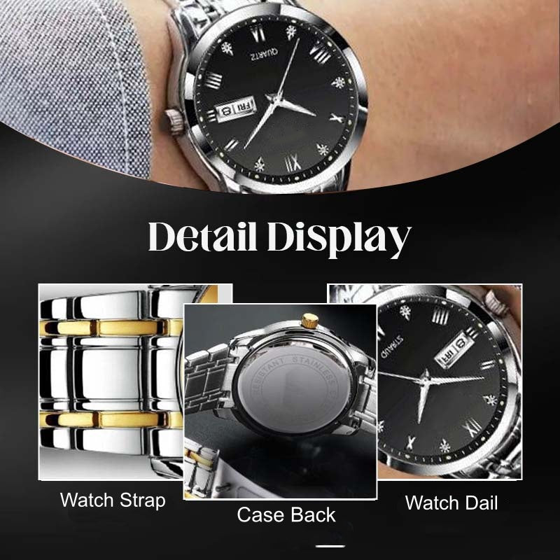 🔥Christmas Limited-Time Offer: 49% OFF!!!🔥Men's Two-Tone Waterproof Luminous Watch