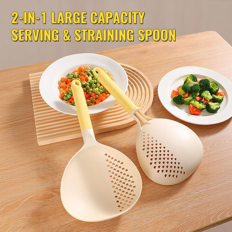 ✨2-IN-1 Large Capacity Serving & Straining Spoon🔍