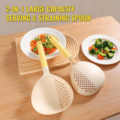 ✨2-IN-1 Large Capacity Serving & Straining Spoon🔍