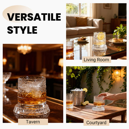 🥛💎Hot Sale 49% OFF✨🔥360° Rotating Whiskey Glass Tumbler