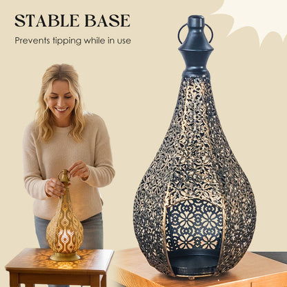 Hollow-Out Metal Candle Holder Ornament