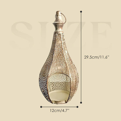 Hollow-Out Metal Candle Holder Ornament