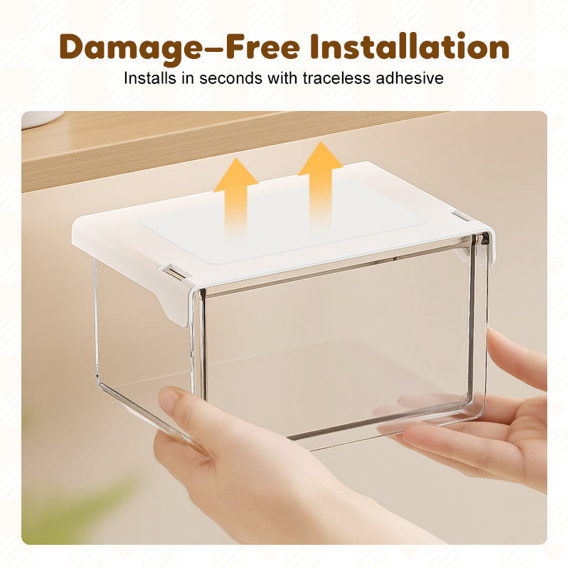 Transparent Drawer-Style Cabinet Organizer