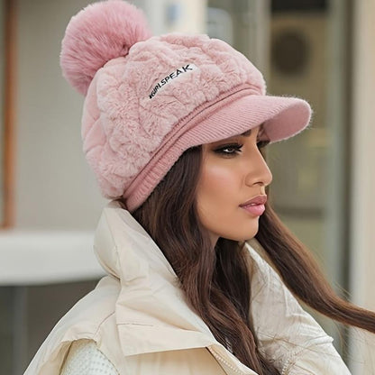 🍂Women's Winter Fashion Warm Short Brim Hat