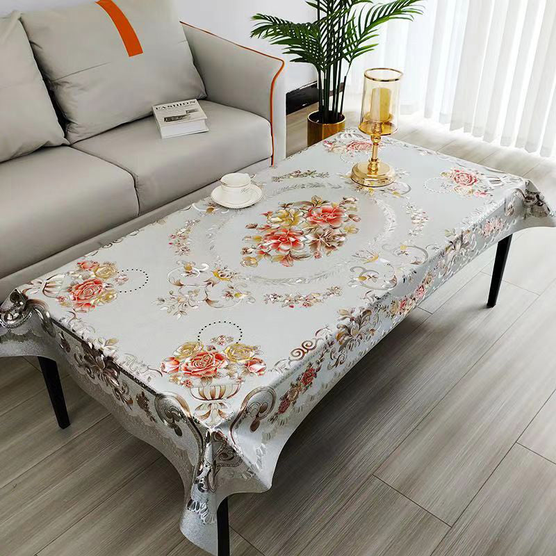 💥Waterproof Oilproof Floral Tablecloth-Stain-Proof & Easy-Clean Design✨