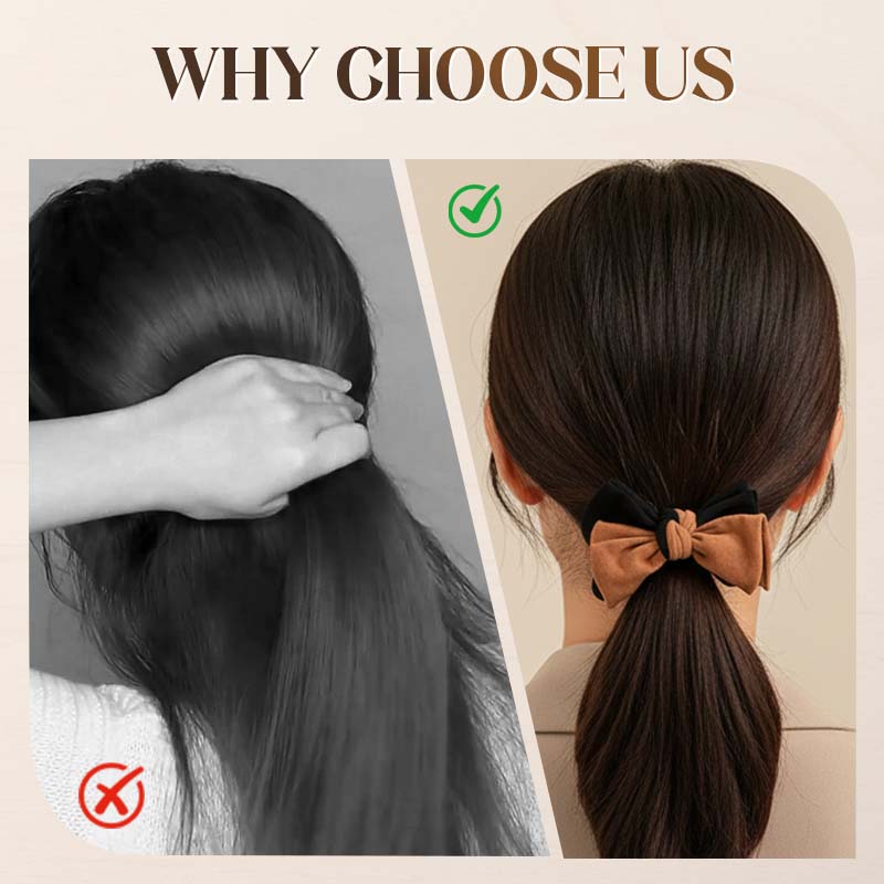 Elegant Elastic Bow Hair Tie