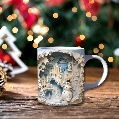 🔥3D Bookshelf Mug Cup