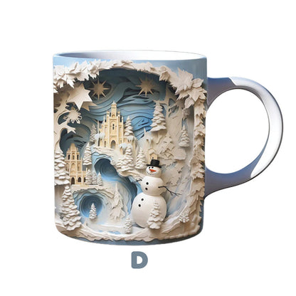 🔥3D Bookshelf Mug Cup