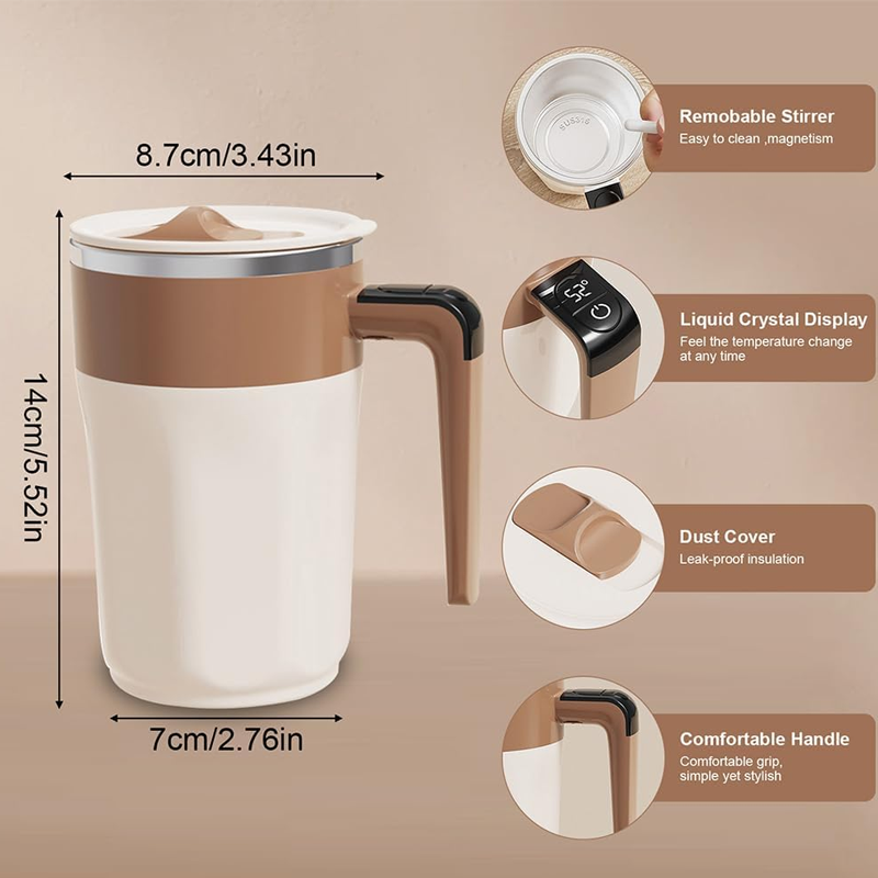 ☕400ML Smart Self Stirring Coffee Mug