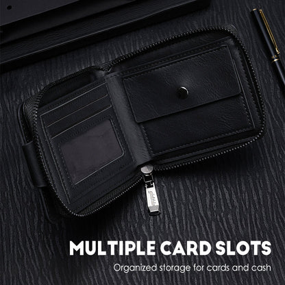 🍂Men's Vintage Compact Zipper Wallet