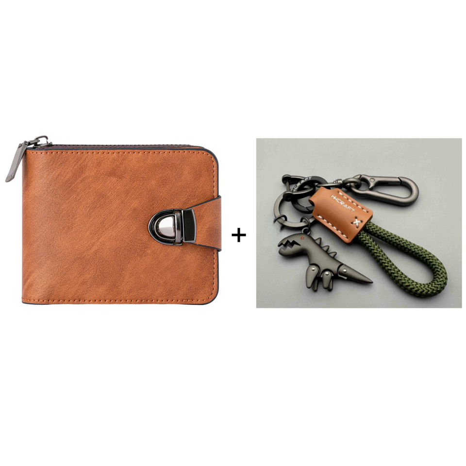 🍂Men's Vintage Compact Zipper Wallet